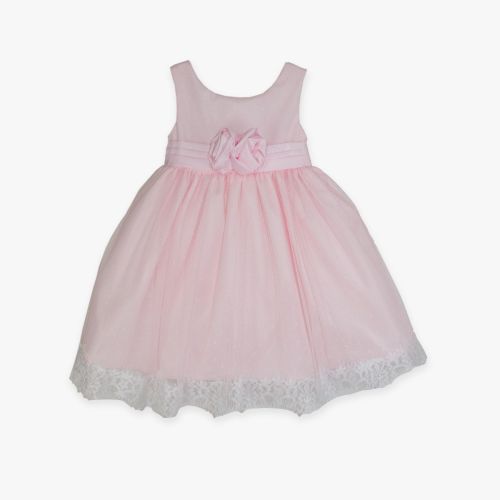 Χειροποίητο φορεματάκι βάπτισης Maisie,απο την artista mwc σε ροζ αποχρώσεις.Υπέροχο φόρεμα σε μεσάτη γραμμή με λευκο πουά τούλι στο επάνω μέρος και ροζ ταυτά με λευκή δαντέλα στο τελείωμα.